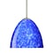 Besa Lighting Sasha Cord Pendant, Blue Cloud, Satin Nickel Finish, 1x40W Candelabra 1BT-757286-SN - alternate 1